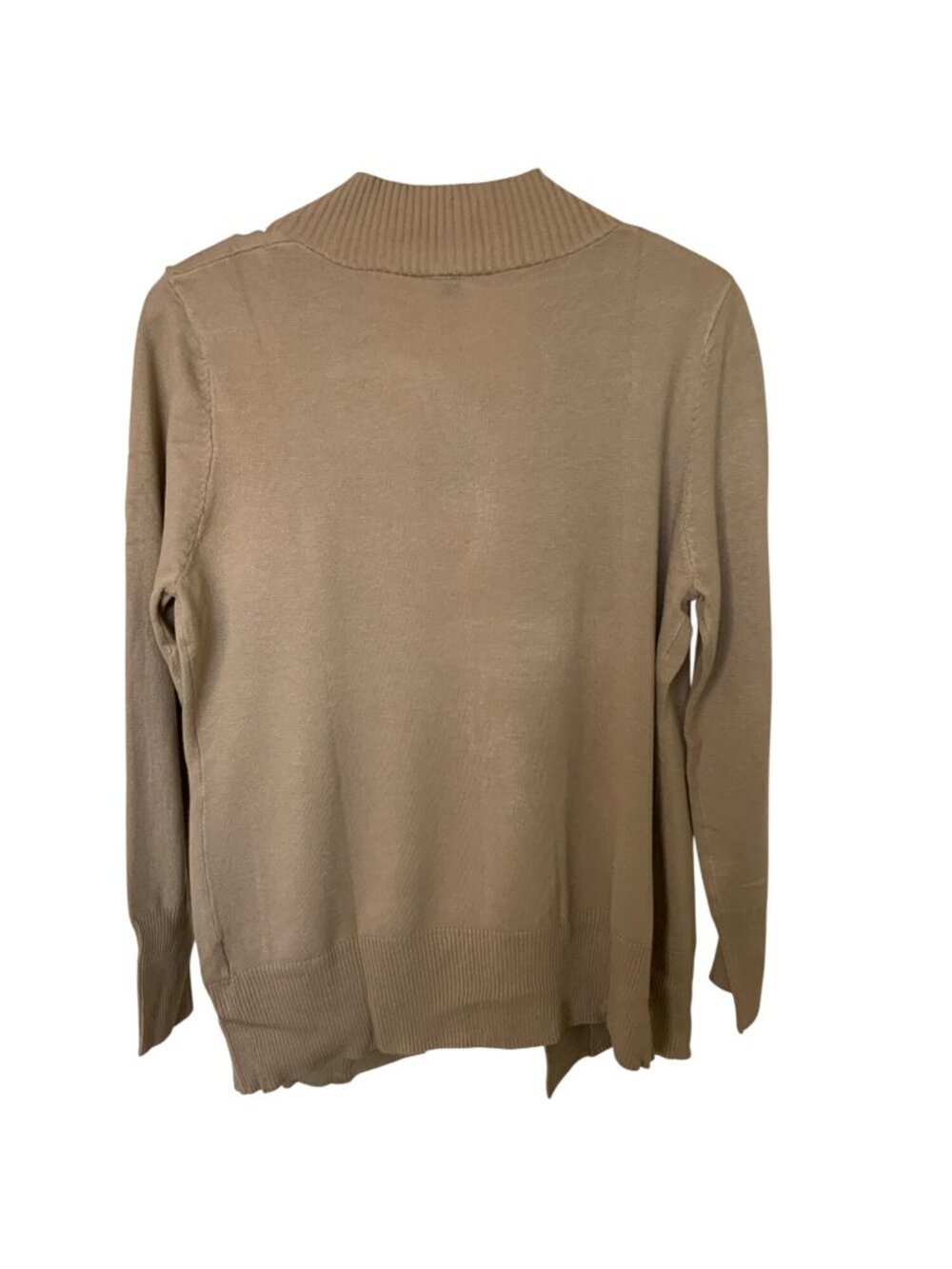 A.Jesdani Ribbed Open Front Cardigan With Pockets - Picture 3 of 5